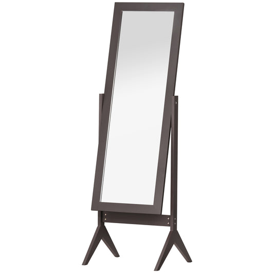 HOMCOM Full Length Mirror in Brown