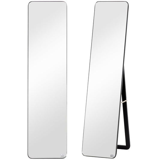 HOMCOM Full Length Mirror in Black