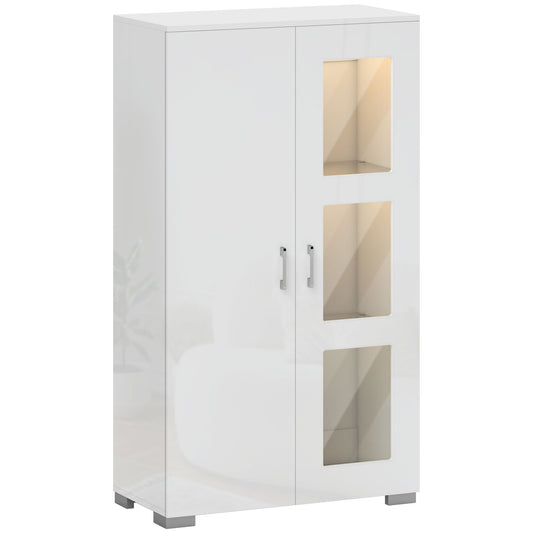 HOMCOM High Gloss Sideboard in White