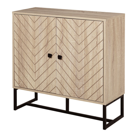 HOMCOM MDF 2-Tier Storage Cabinet