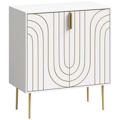 HOMCOM Modern Kitchen Cupboard in White