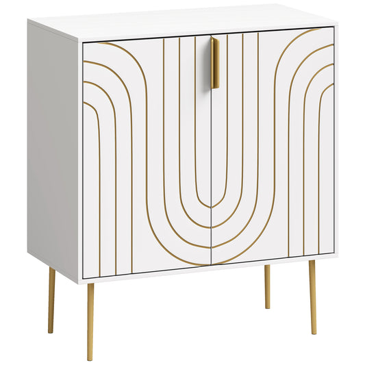 HOMCOM Modern Kitchen Cupboard in White