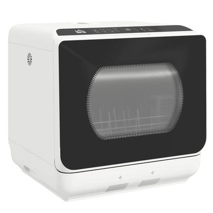 HOMCOM Six-Programme Countertop Dishwasher - White