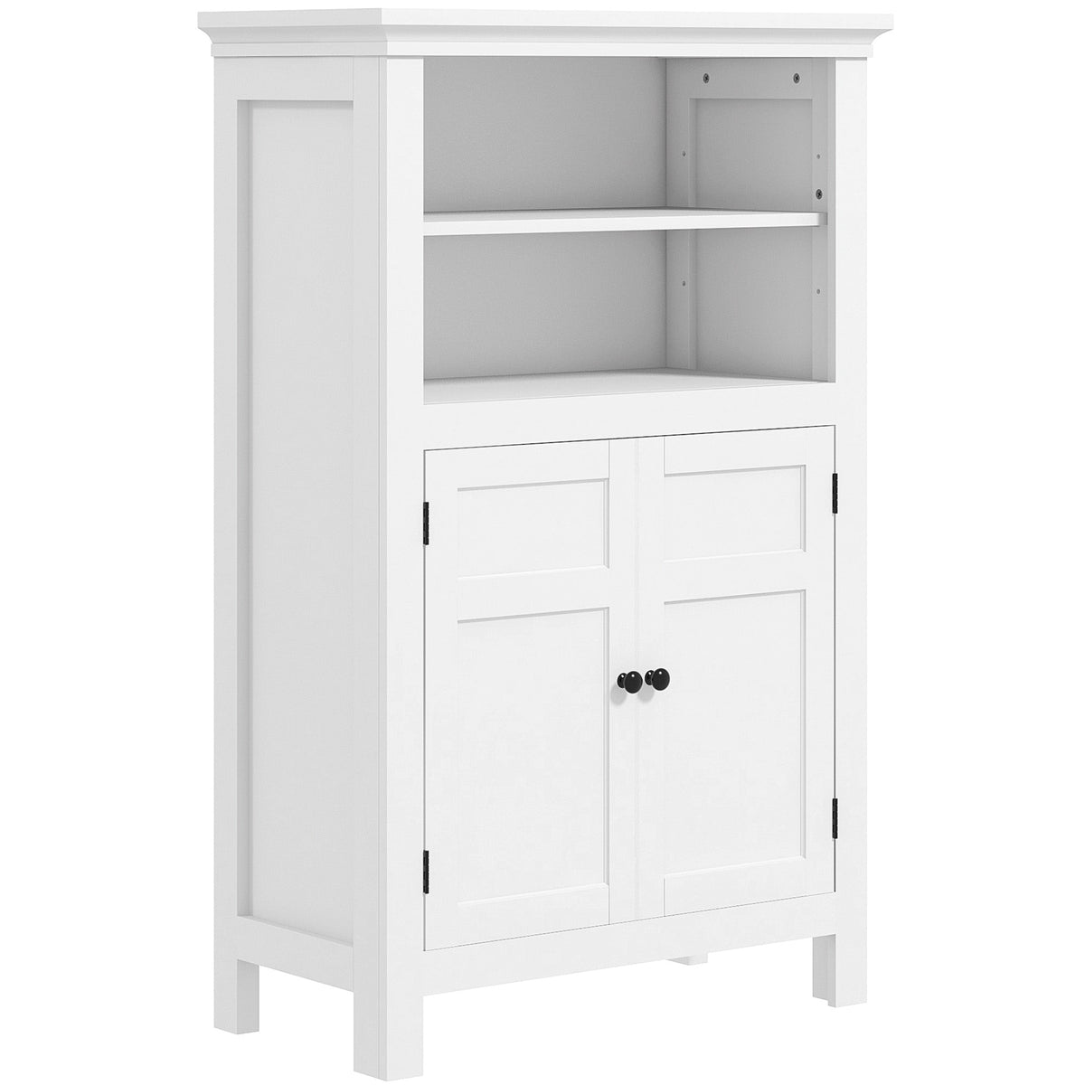 HOMCOM Multi-Storage Modern Bathroom Cabinet in White