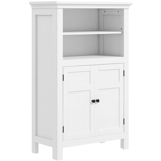HOMCOM Multi-Storage Modern Bathroom Cabinet in White
