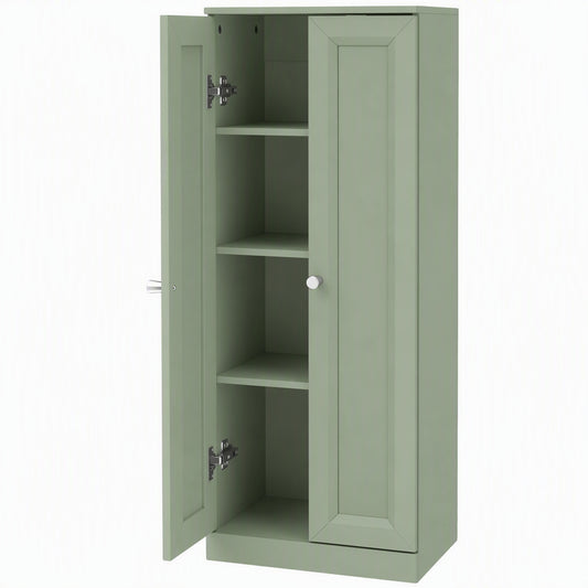 HOMCOM Narrow Bathroom Cabinet in Green