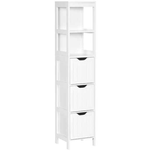 HOMCOM Narrow Floor Cabinet in White