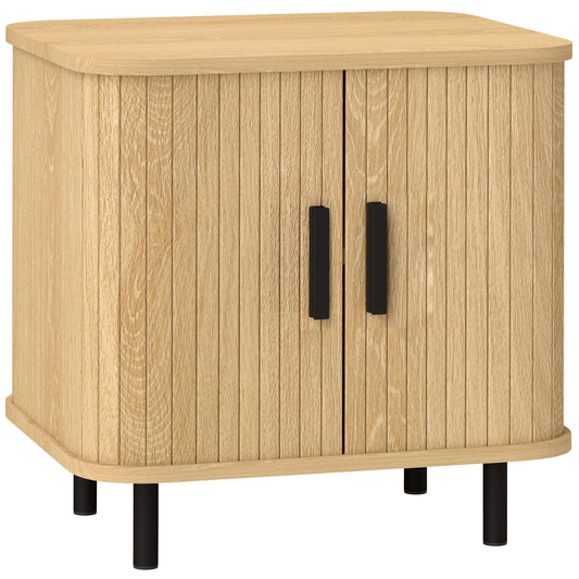 HOMCOM Nightstand in Oak Tone