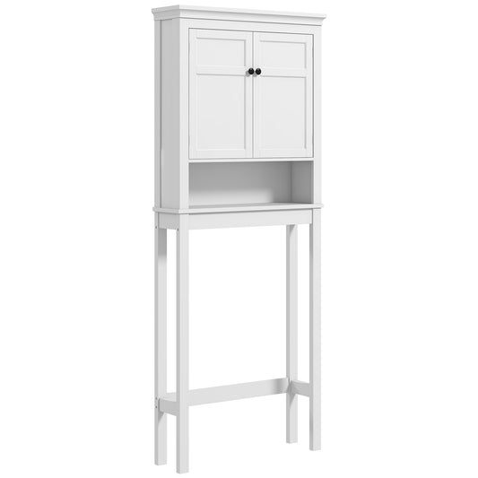 HOMCOM Over-Toilet/Appliance Storage Cabinet in White