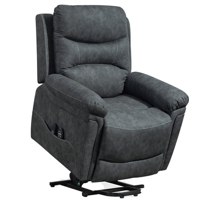 HOMCOM Power Lift Recliner Chair with Vibration Massage, Heat, USB - Grey