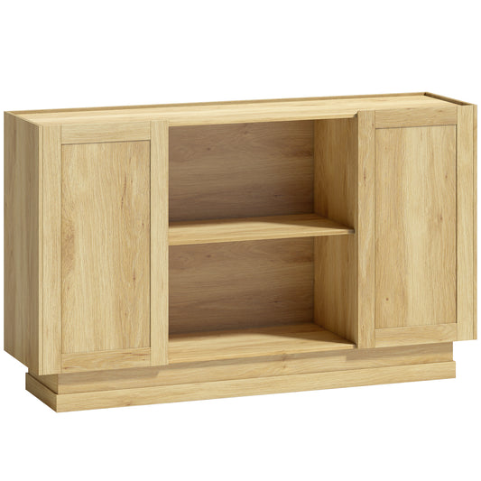 HOMCOM Sideboard Buffet Cabinet in a Natural Wood Finish