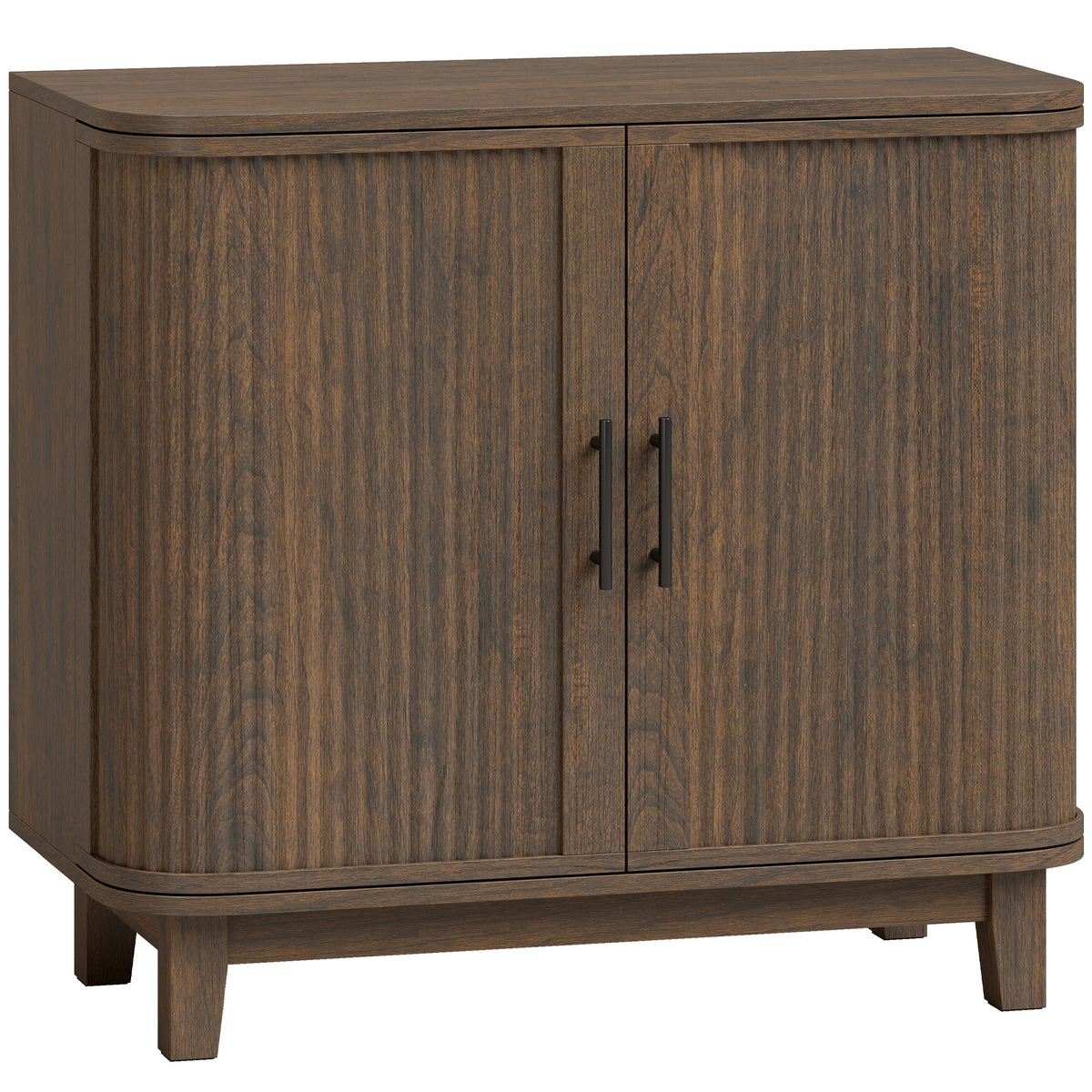HOMCOM Sideboard Buffet Cabinet in Dark Walnut