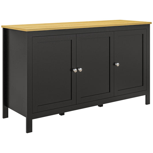 HOMCOM Sideboard in Black and Natural