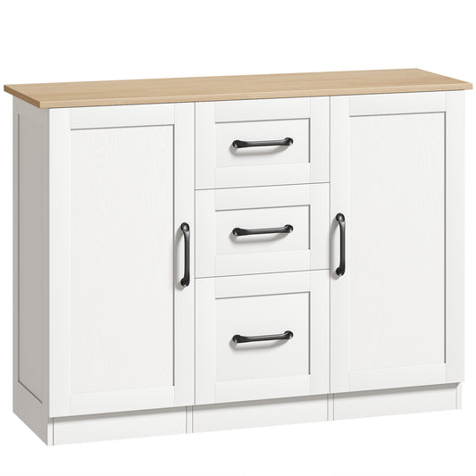 HOMCOM Sideboard Storage Cabinet in White