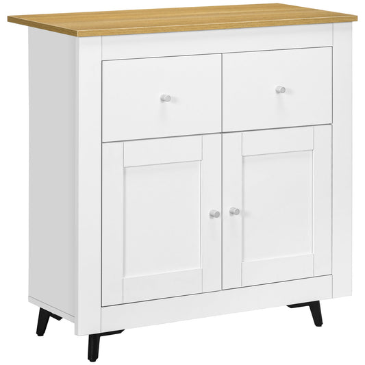HOMCOM Sideboard Storage Cabinet in White