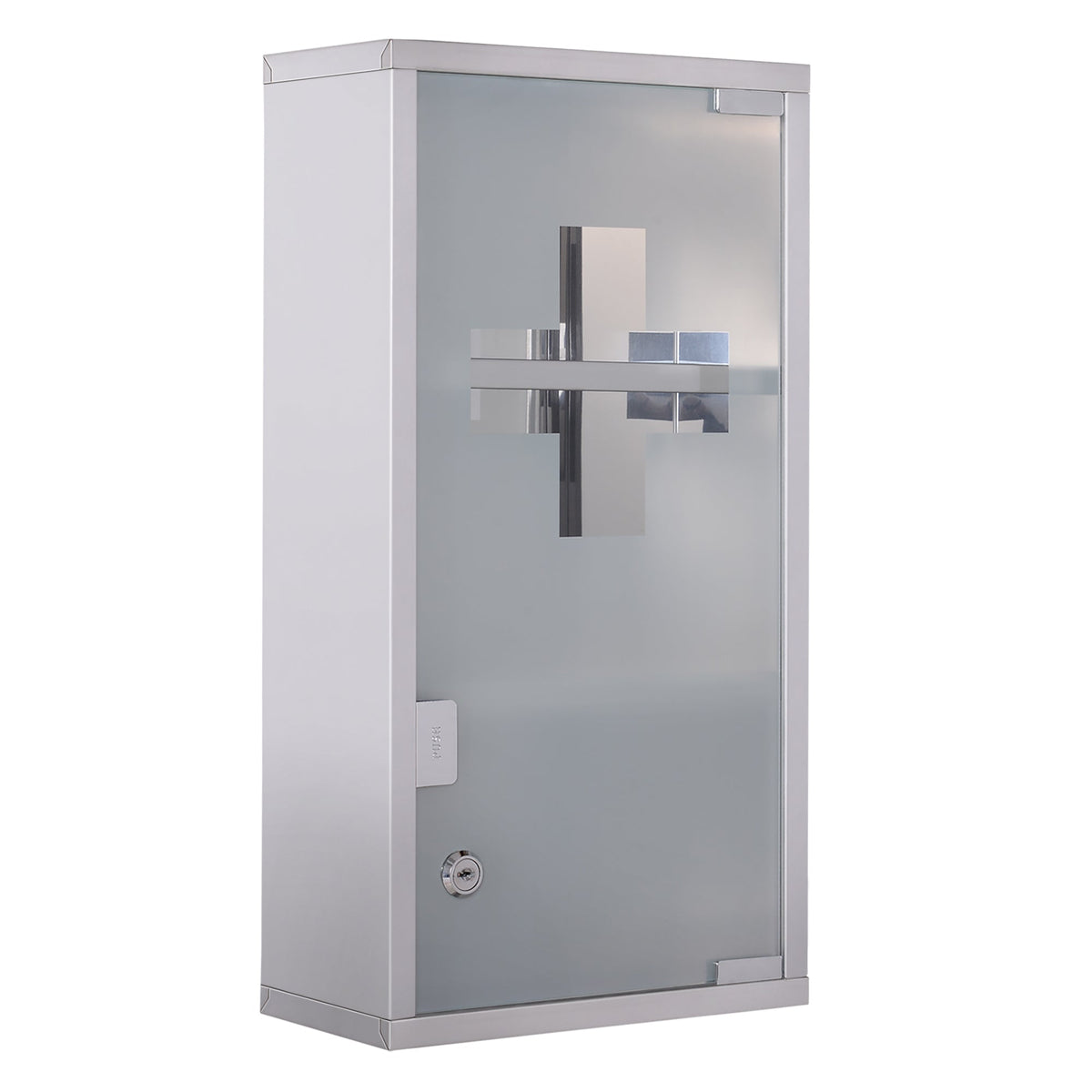 HOMCOM Stainless Steel Wall Mounted Medicine Cabinet in Silver
