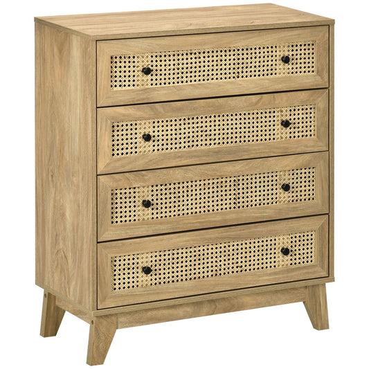 HOMCOM Storage Cabinet in a Natural Wood Finish