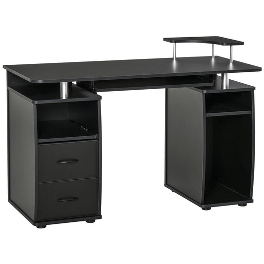 HOMCOM Study Desk Writing Table in Black