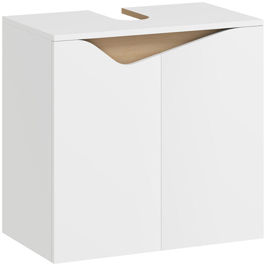 HOMCOM Under Sink Bathroom Cabinet in White