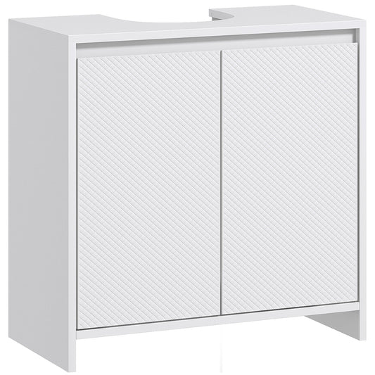 HOMCOM Under Sink Bathroom Cabinet in White