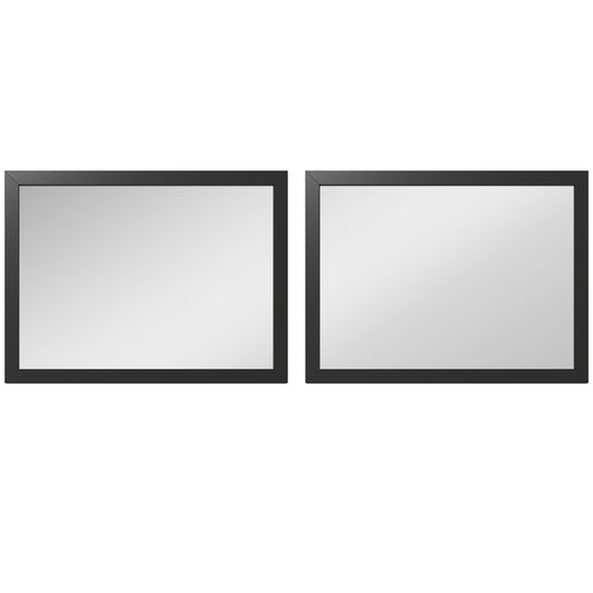 HOMCOM Wall Bathroom Mirror in Black