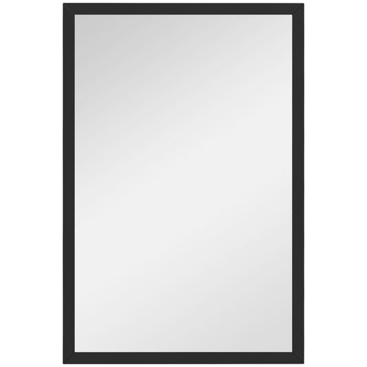 HOMCOM Wall Bathroom Mirror in Black