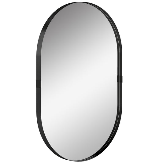 HOMCOM Wall Mirror in Black