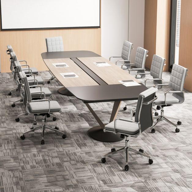 Ergonomic Computer Desk Chair with Rocking Backrest-Grey