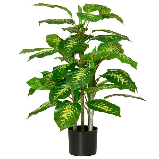 HOMCOM Artificial Evergreen Tree Fake Decorative Plant in Nursery Pot for Indoor Outdoor DŽcor, 95cm