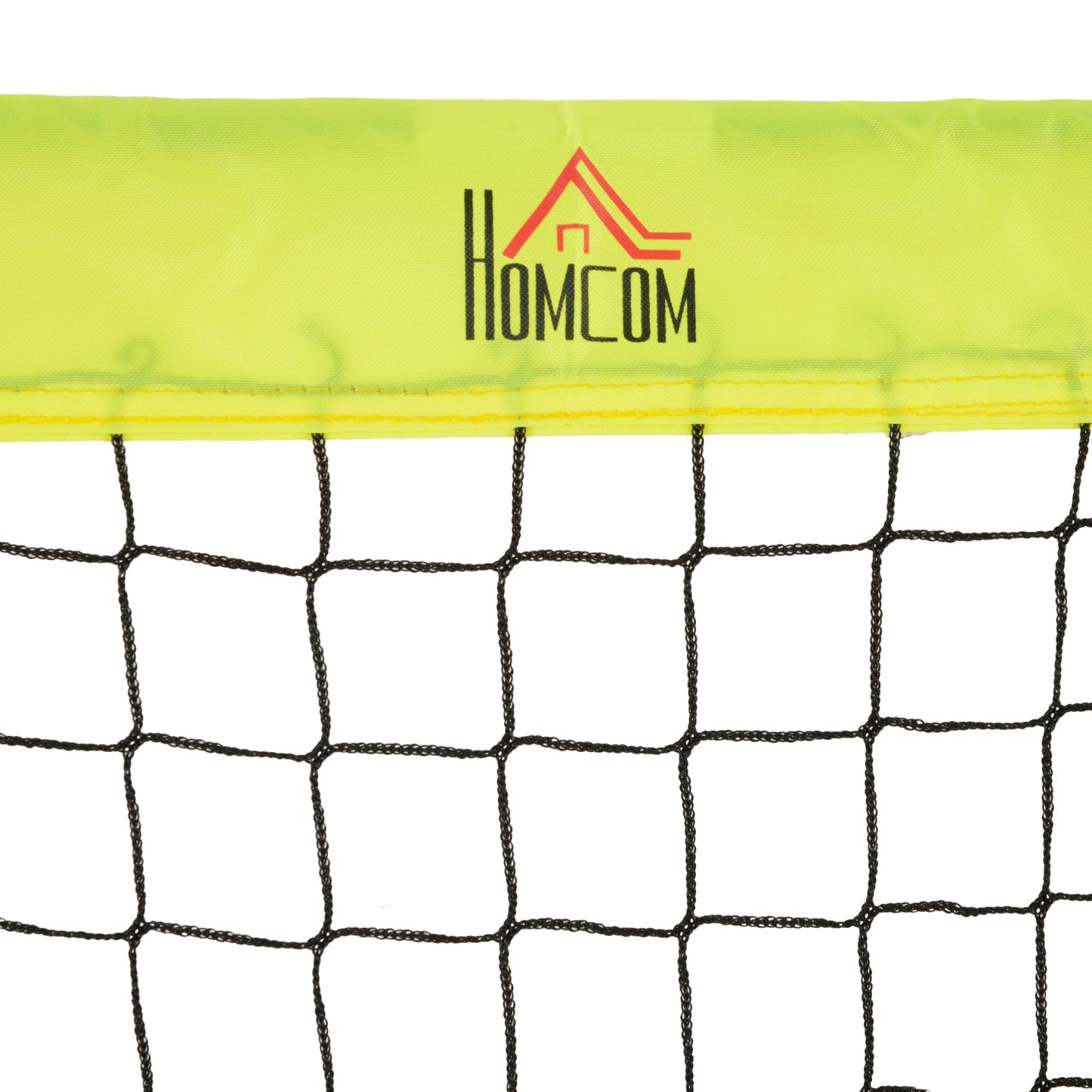 HOMCOM Set of 2 Football Goal Net 6 x 3 ft Foldable Outdoor Sport Training Teens Adults Football with Carrying Bag Yellow