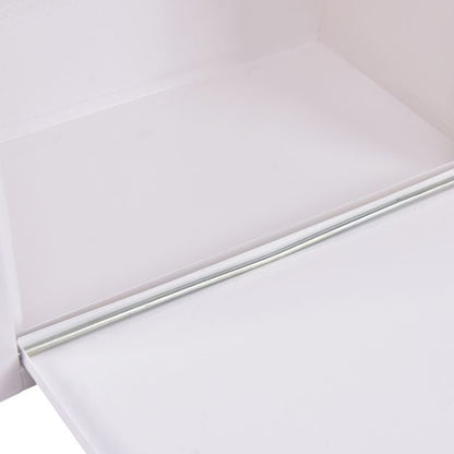 Steel Lockable Postbox Locking Home Letter Post Box Wall Mounted-White