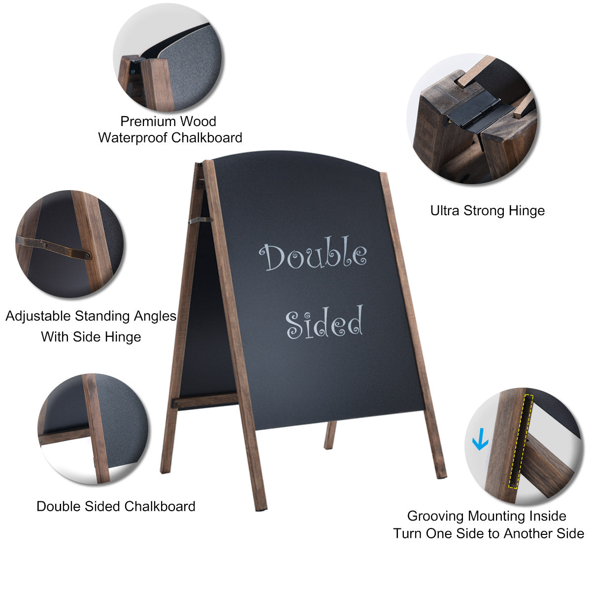 New Double Sided A Frame- ChalkBoard Sign