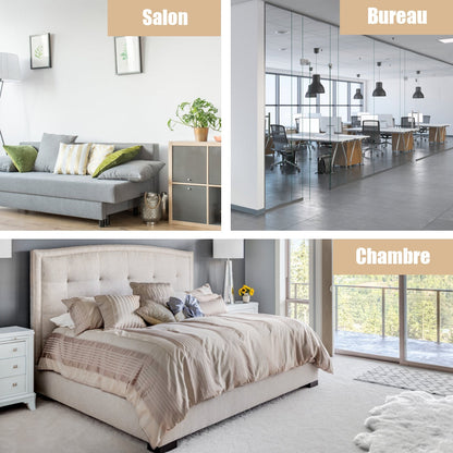 3-Tier End Table with Drawer-White