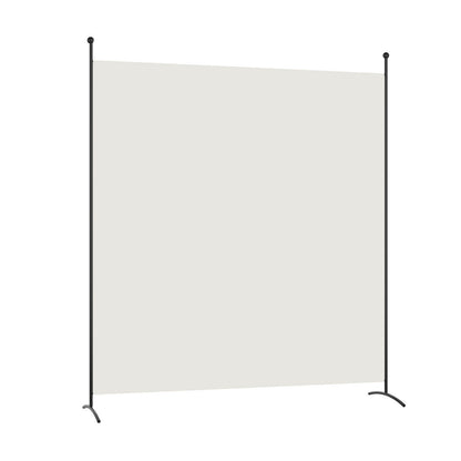 Single Panel Room Divider with Curved Support Feet-White
