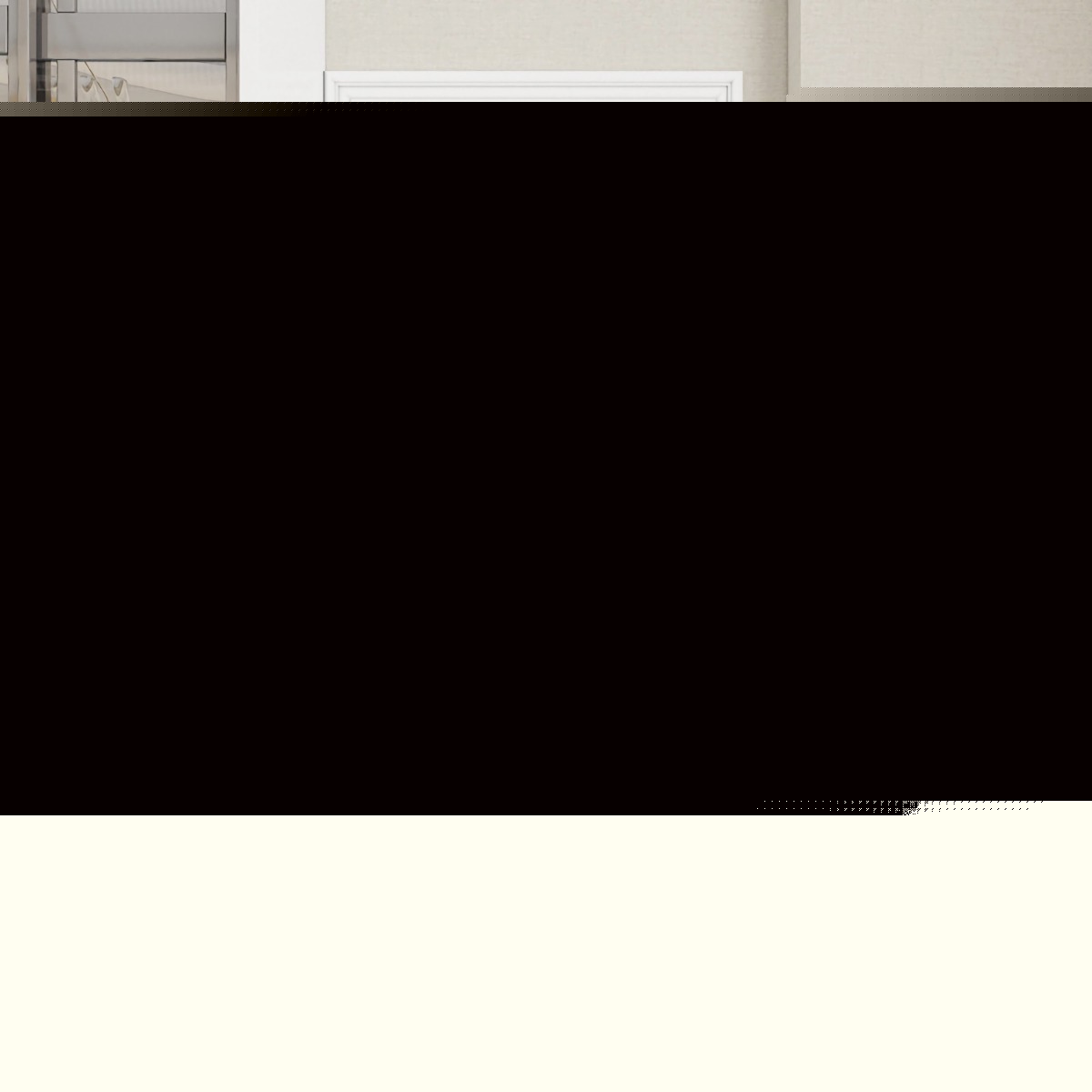 Full Length Wall-Mounted Mirror with Height Adjusting Hooks-Black