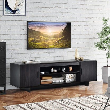 Mid Century Modern Wood Universal Stand for TV up to 65 Inch
