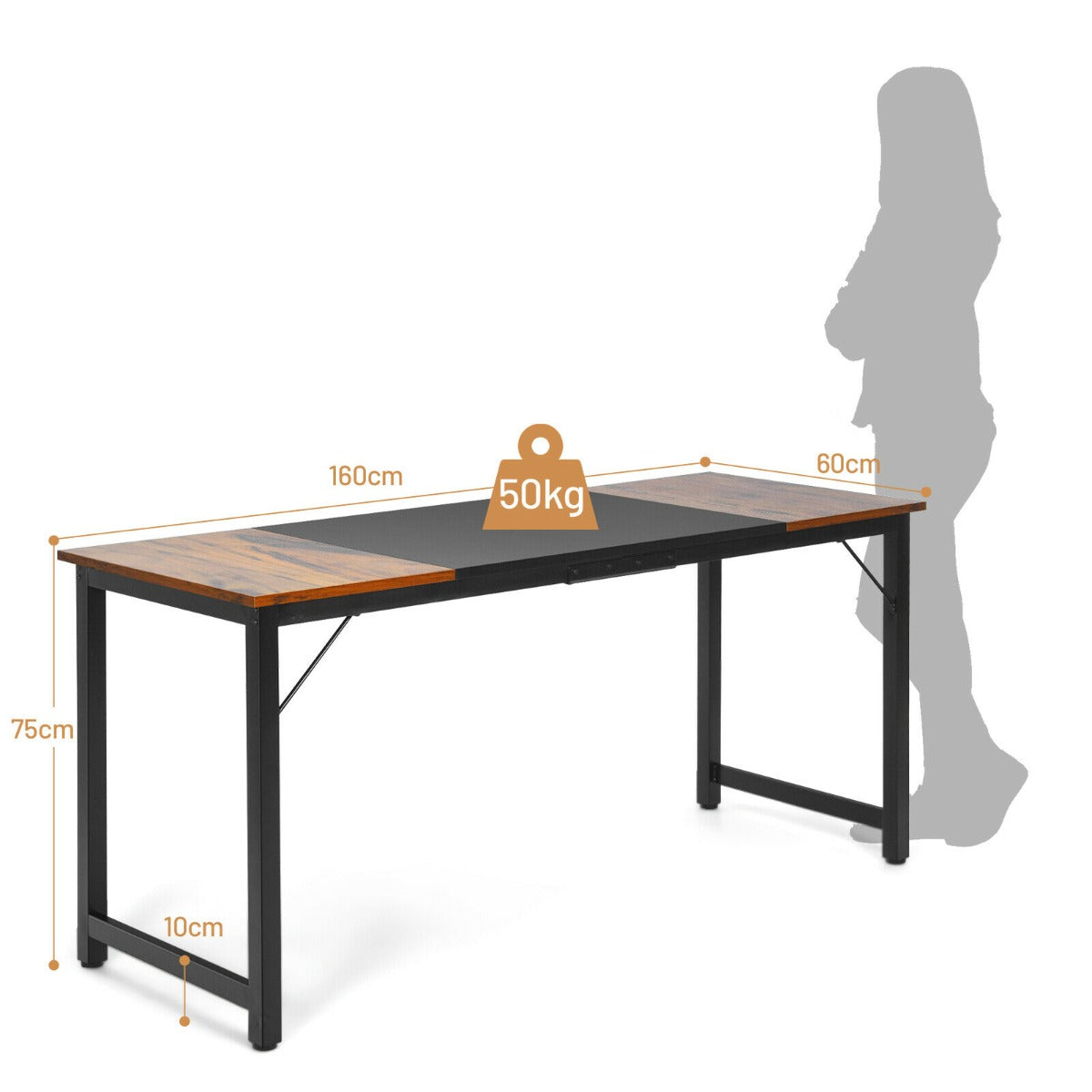 Large Modern Computer Desk for Home Office and Kitchen