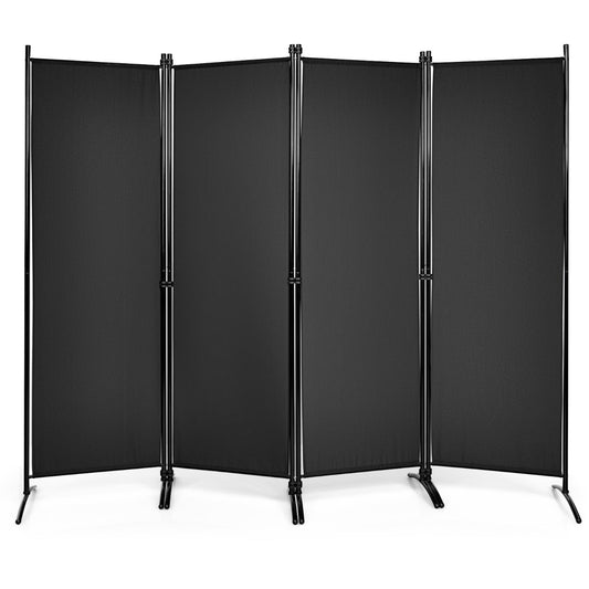 Portable Fiber Wall Divider  for Home Office-Black