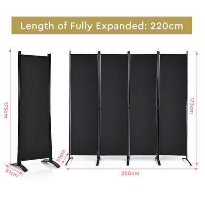 Portable Fiber Wall Divider  for Home Office-Black