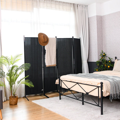 Portable Fiber Wall Divider  for Home Office-Black