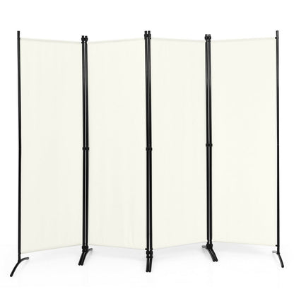 4 Panel Wall Privacy Screen Protector for Home-White