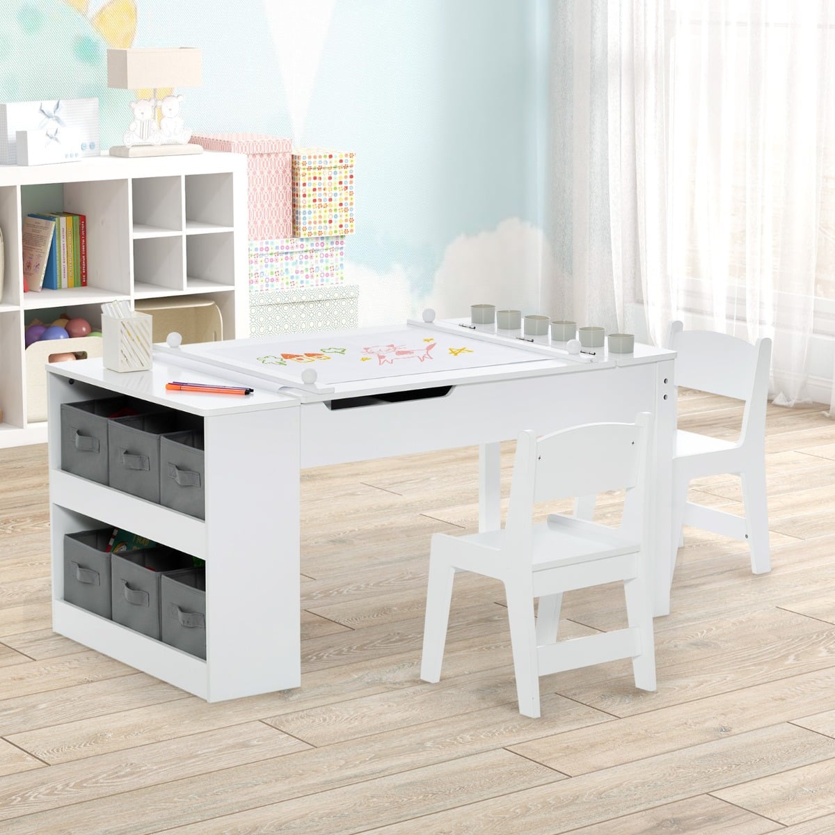 Maxi-Storage 2-in-1 Children's Art Table Set