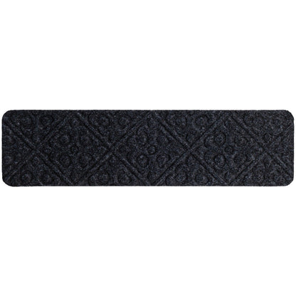 Non-Slip Stair Mats with Reusable Adhesive-Grey
