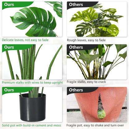 1.2M Artificial Monstera Deliciosa Tree for Home Office-1 piece