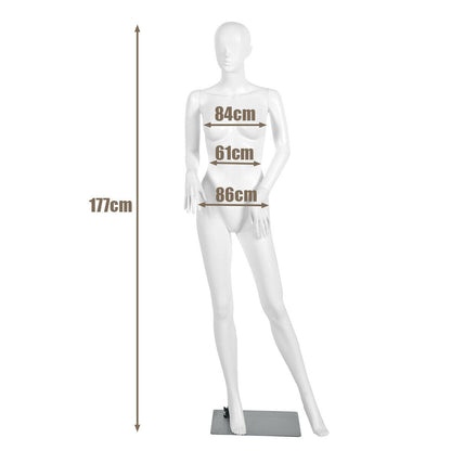 177cm Female Mannequin Full Body Manikin with Metal Base