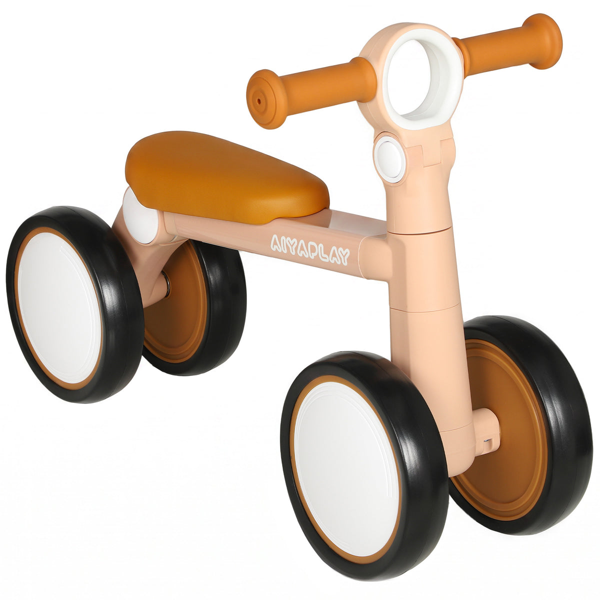 AIYAPLAY Balance Bike, Lightweight Baby Balance Bike with Foldable Design, Adjustable Seat, No Pedal for 1-2 Years, Pink