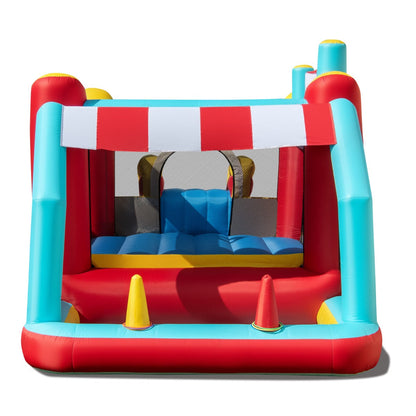 5-in-1 Ice Cream Jumping Castle Inflatable Bounce House with Slide without Blower