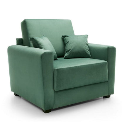 Bristol Velvet Single Sofa bed - Green