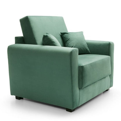 Bristol Velvet Single Sofa bed - Green