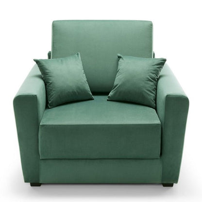 Bristol Velvet Single Sofa bed - Green